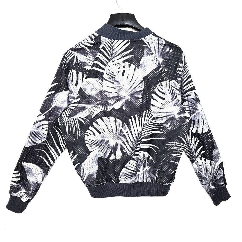 Victoria's Secret Pink Lightweight Jacket Full Zip Mesh Floral Palm - Picture 5 of 7